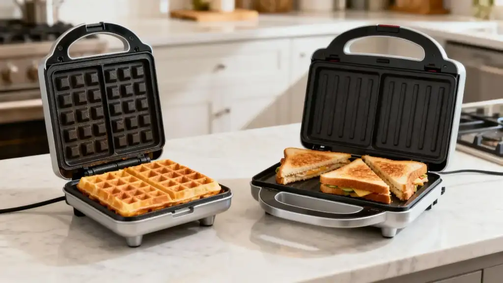 کدام همه‌کاره‌تر است؟ بررسی تفاوت وافل ساز با ساندویچ ساز